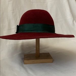 Hat Attack oxblood wool hat, one size